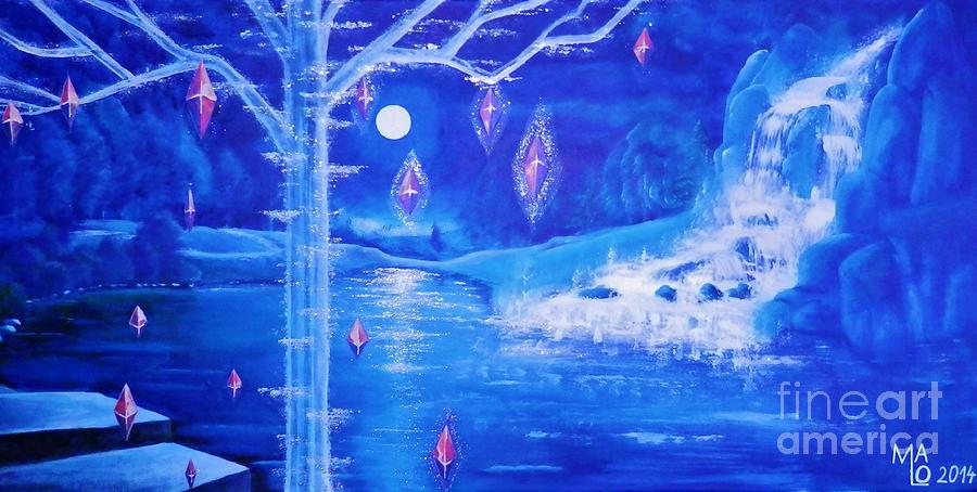 Fantasy Painting - Mystery At Moonlight 3 Series by Mario Lorenz