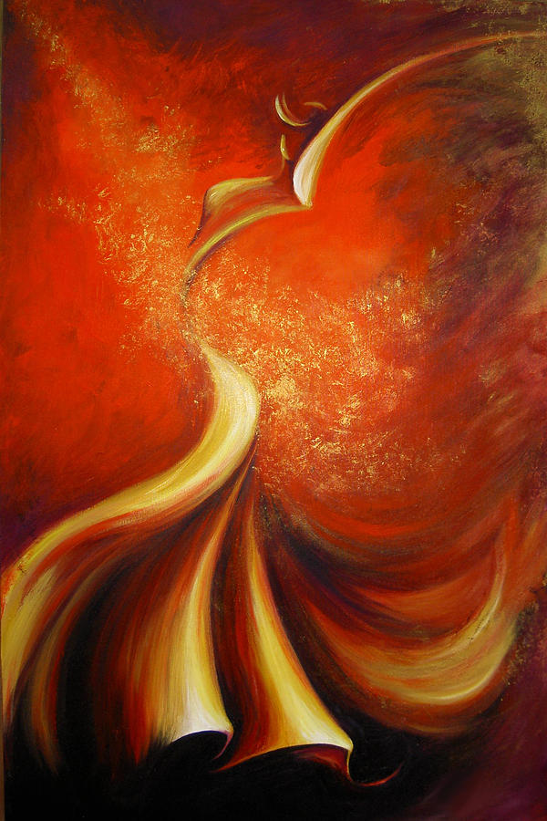 Mystery Dance Painting by Dina Dargo