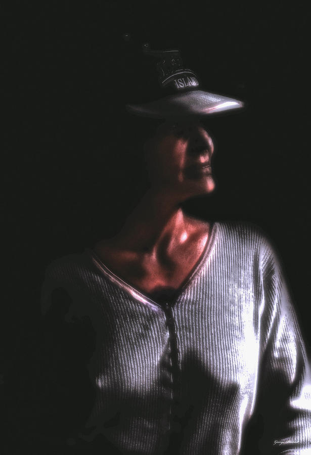 Mystery Lady In The Shadows 001 Photograph by George Bostian