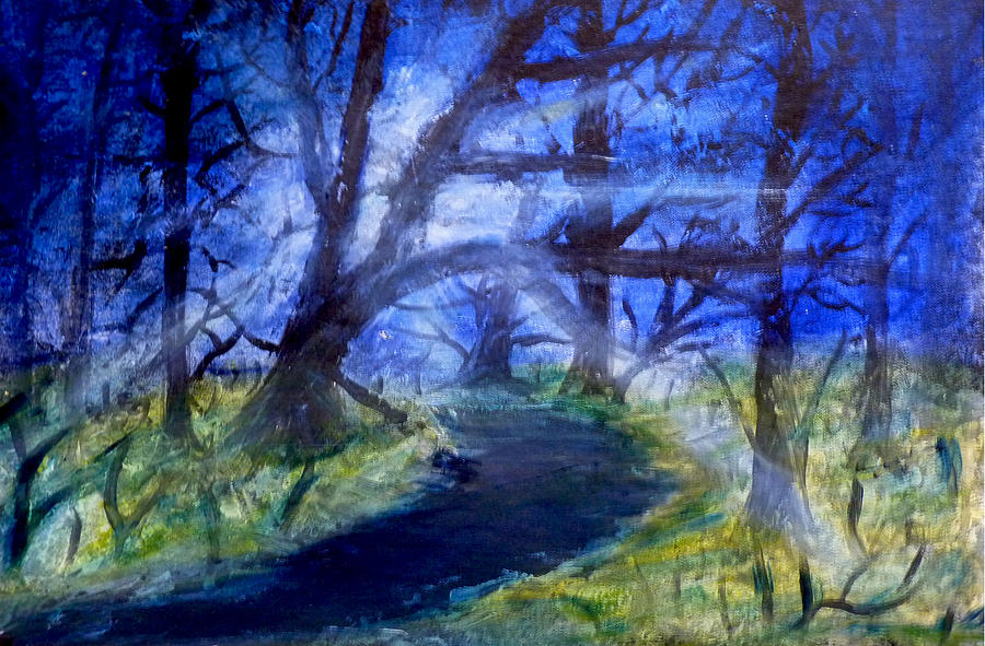 Mystery Path Painting by Monica Engeler