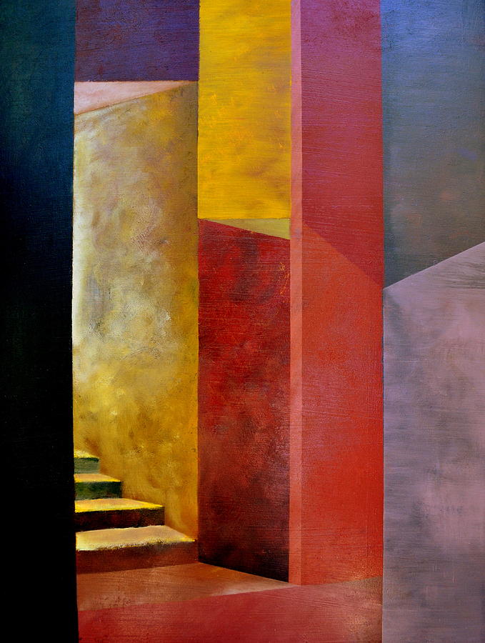 Mystery Stairway Painting by Michelle Calkins