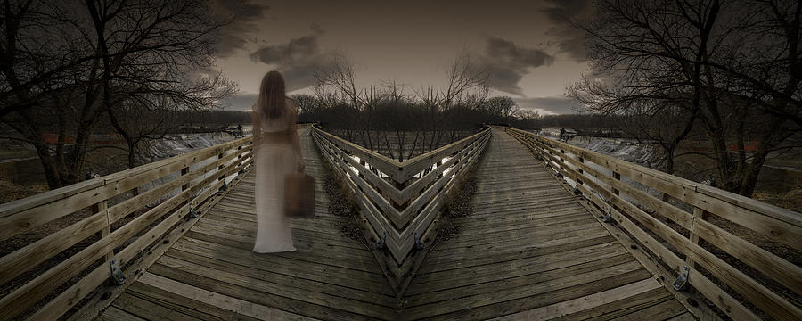 Mystic Bridge in a Dream World Photograph by Art Whitton
