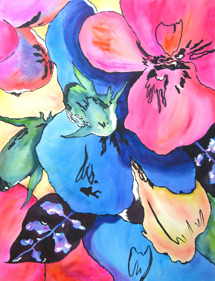 Mystic Garden Painting by Vicki Brevell