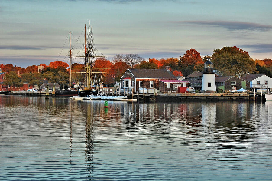 Mystic Harbor Photograph by Ben Prepelka