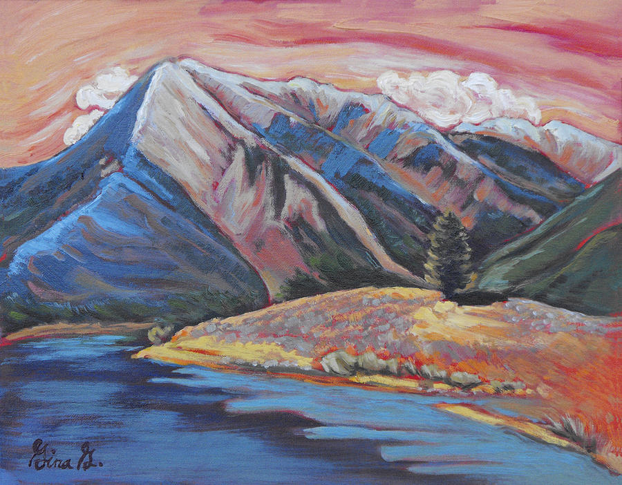 Mystic Mount Elbert Painting by Gina Grundemann