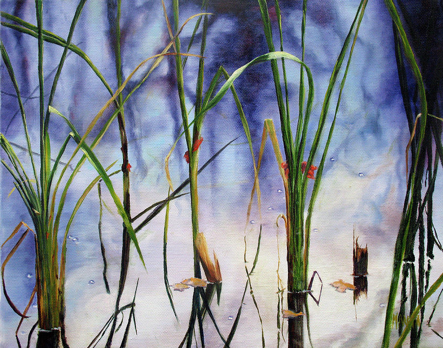 Mystic Pond Painting by Marina Petro