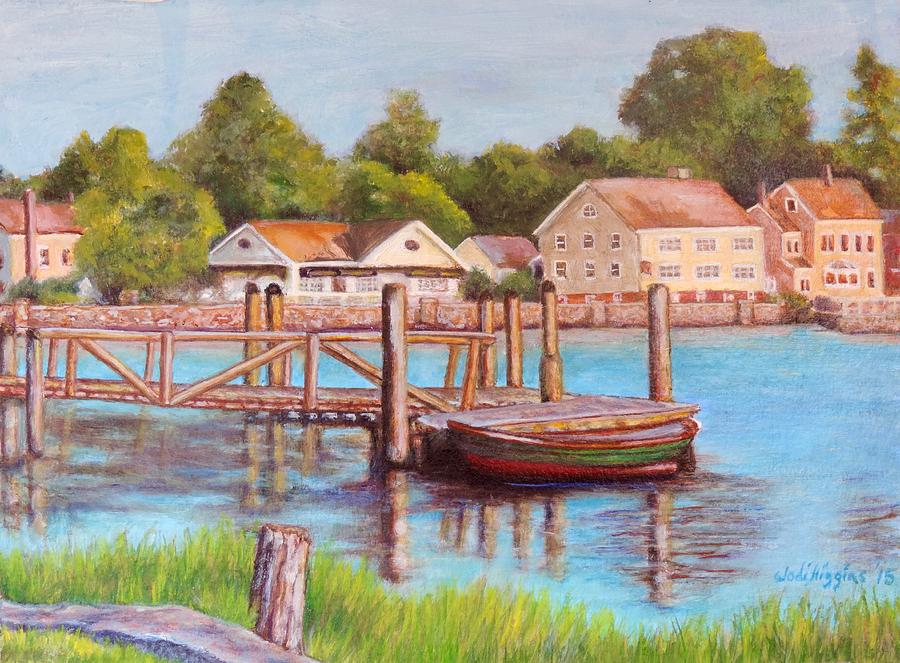 Mystic River View Painting by Jodi Higgins