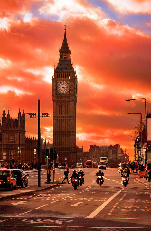 mystic sunset at Big Ben, London city, United Kingdom Photograph by ...