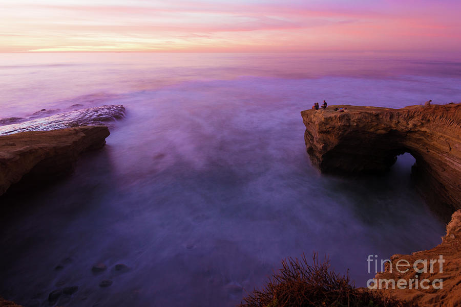 Mystic Sunset at Sunset Cliff Photograph by David Levin