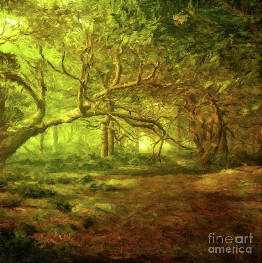 Nature Painting - Mystic Wood by Sarah Kirk by Esoterica Art Agency