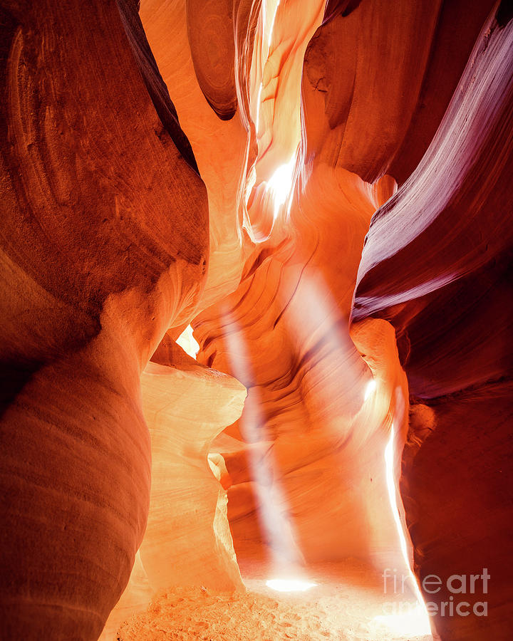 Antelope Canyon Photograph - Mystical Antelope Canyon by Hey Engel