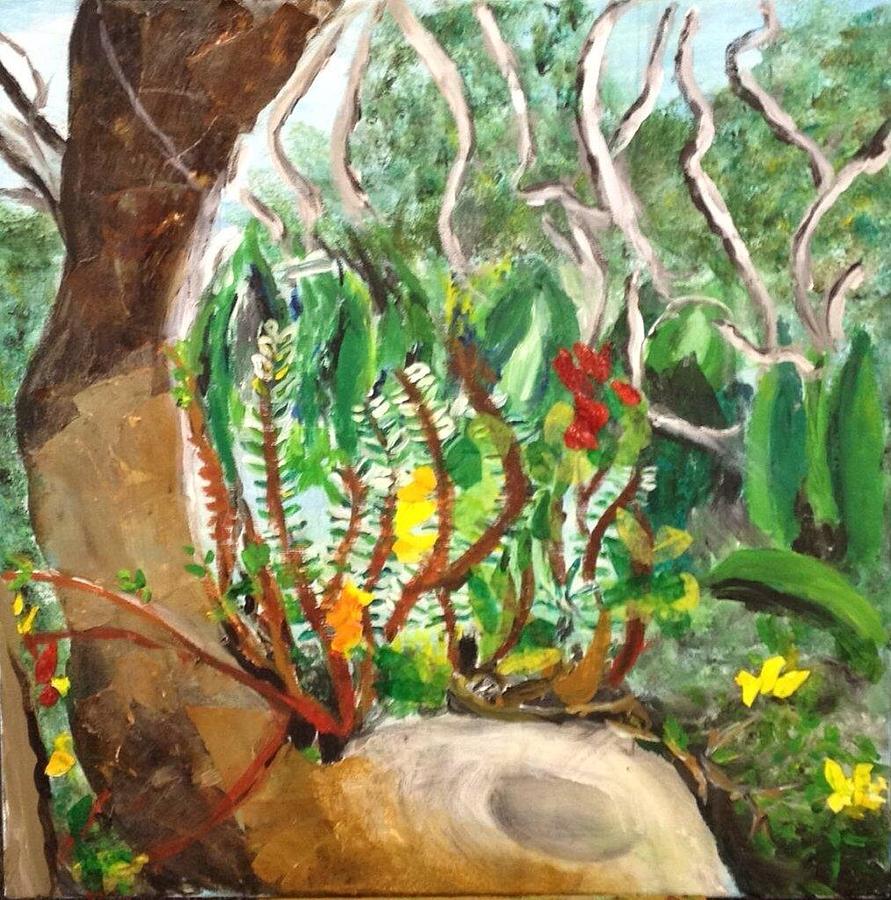 Trees Painting - Mystical Forest Landscape by Jason Rosenstock Trees Painting - Mystical Forest Landscape by Jason Rosenstock