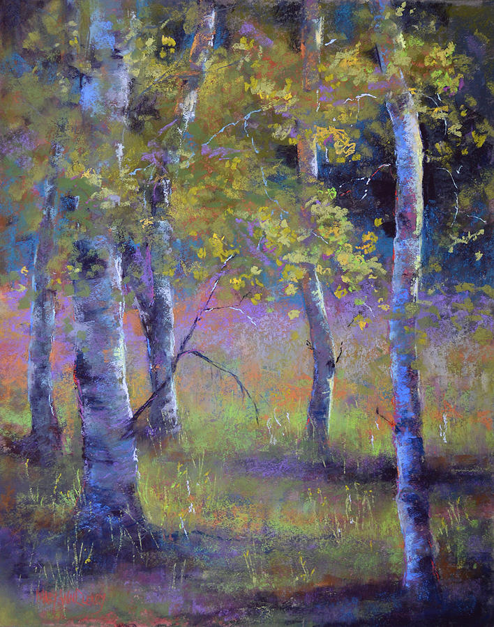 Tree Pastel - Mystical Forest by MaryAnn Cleary