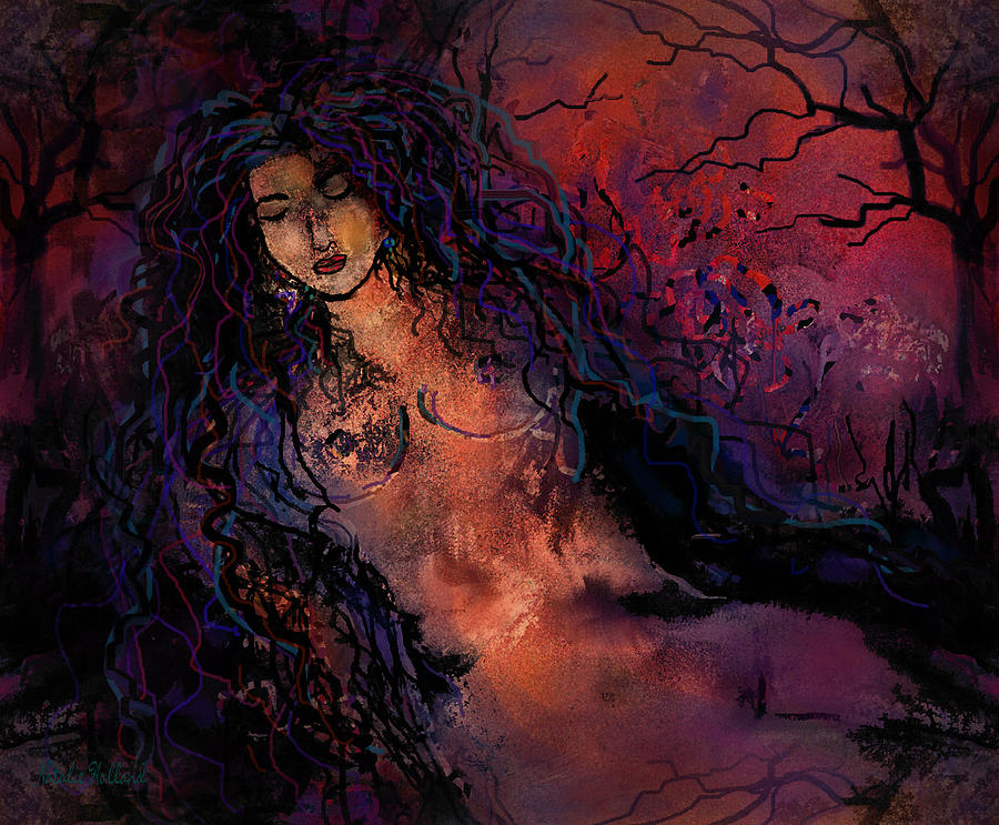 Nude Mixed Media - Mystical Forest by Natalie Holland