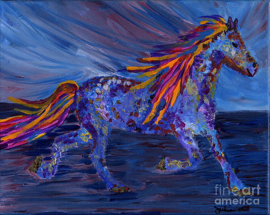 Mystical Gallop Painting by Julia Stubbe