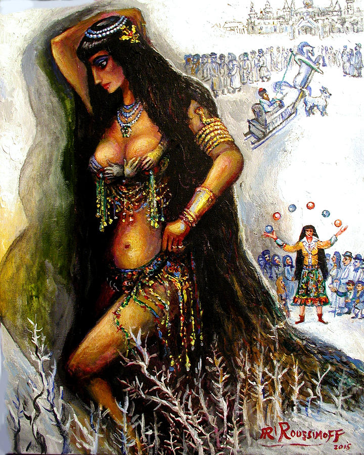 Mystical Goddess Ambrosia Painting by Ari Roussimoff