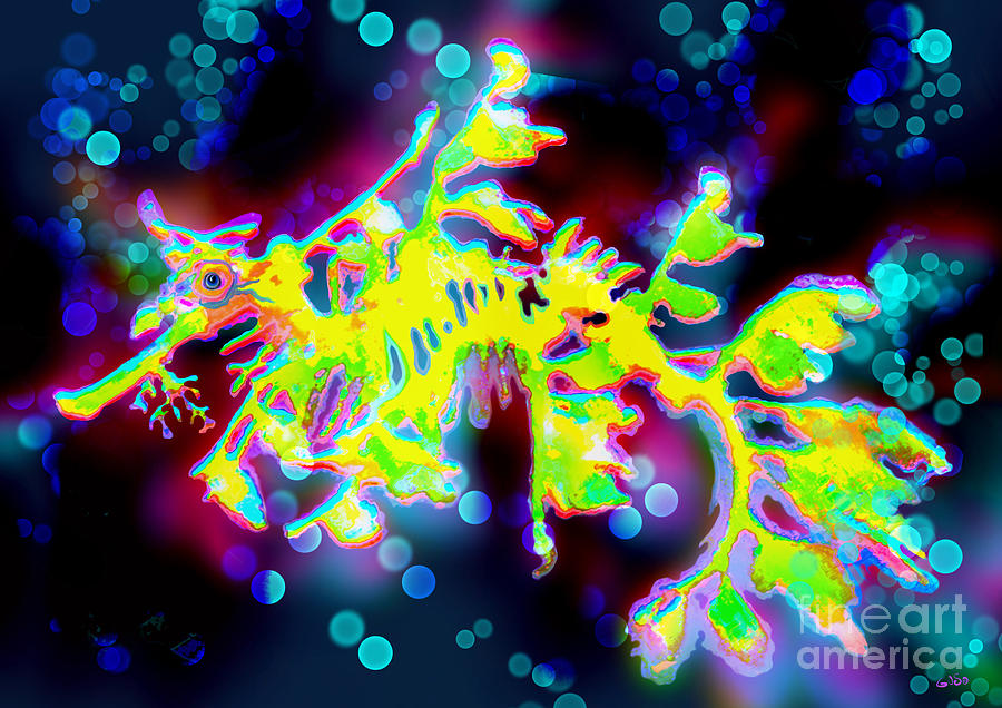 Mystical Leafy Sea Dragon Painting by Nick Gustafson