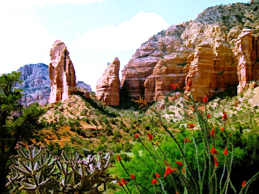 Mystical Red Rocks - Sedona, Arizona Digital Art by Joseph Hendrix