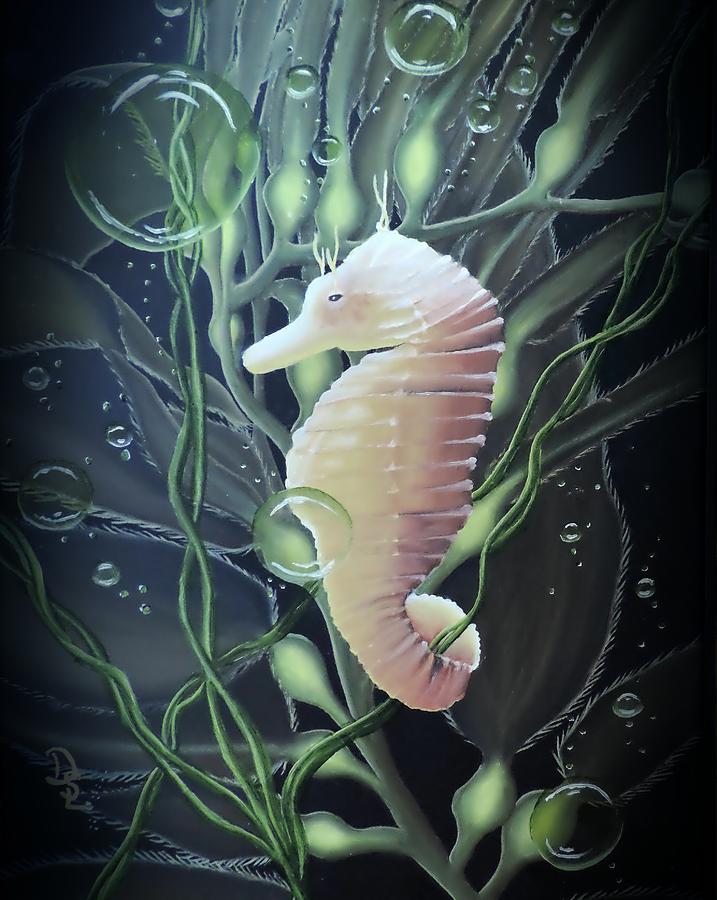 Mystical Sea Horse Painting