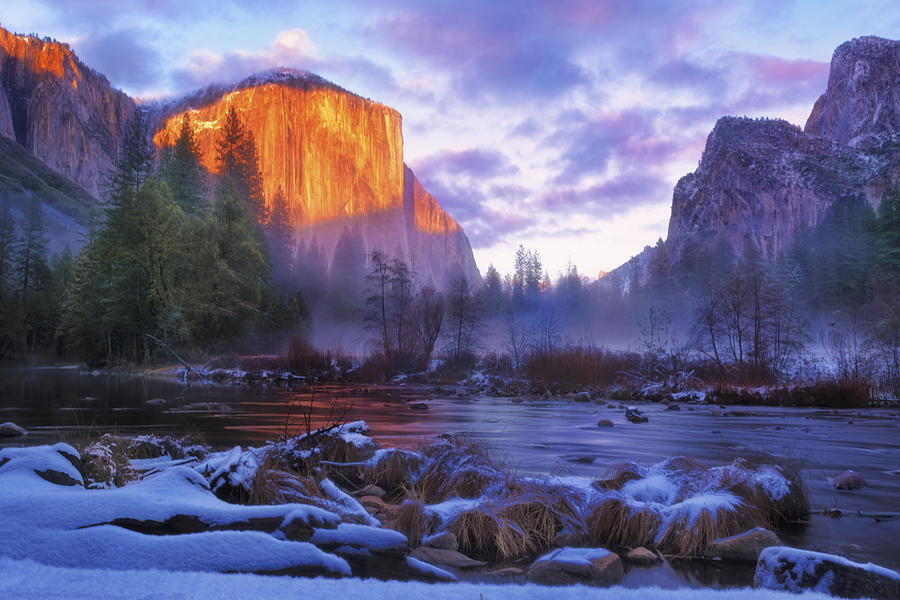 Mystical Sunset on Yosemites El Capitan 2 Photograph by Doug Holck