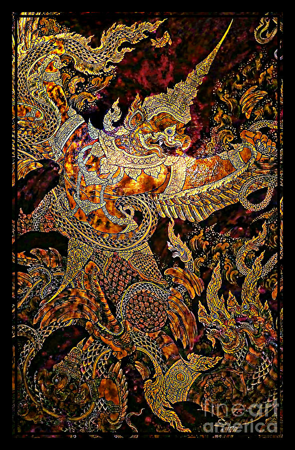 Mythical Garuda Digital Art by Ian Gledhill