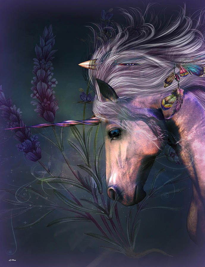 Unicorn Mixed Media - Mythical Unicorn by Gayle Berry