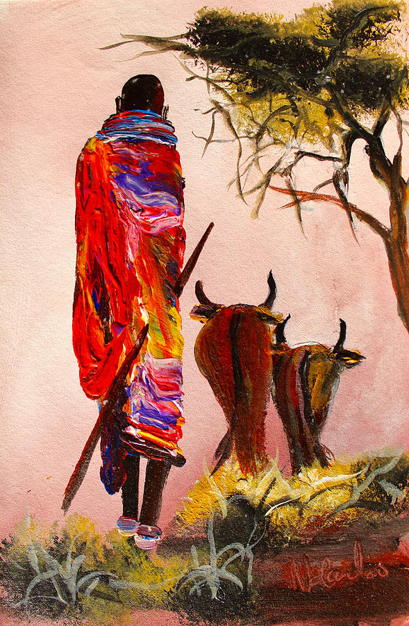 N 112 Painting by John Ndambo