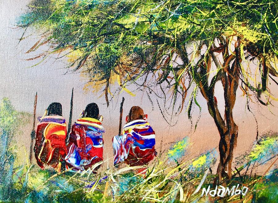N 125 Painting by John Ndambo