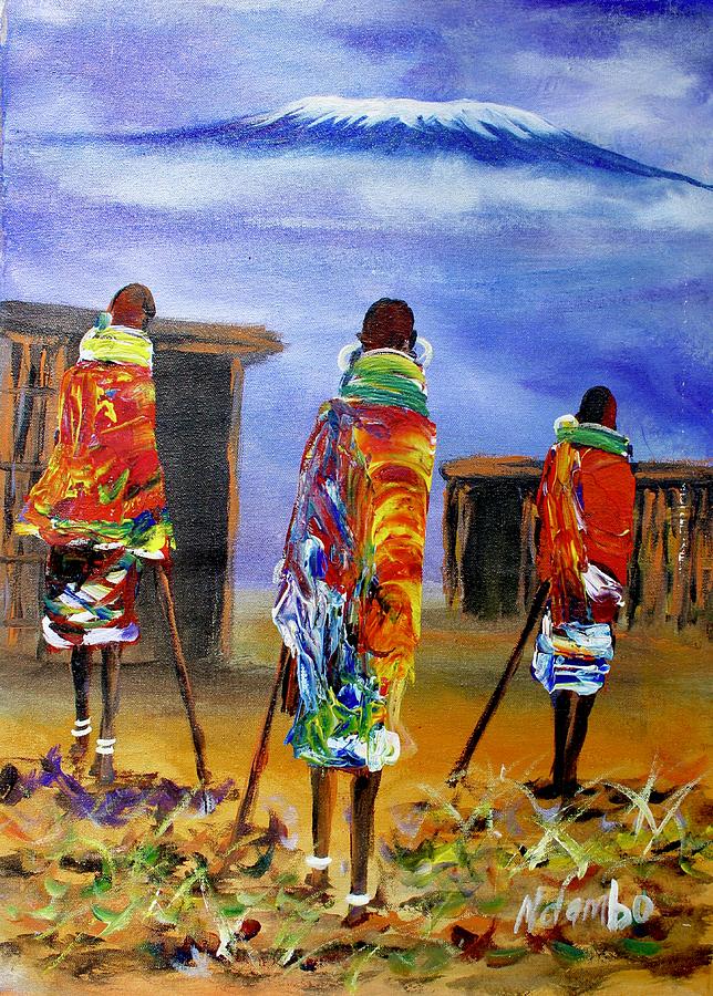 N 160 Painting by John Ndambo