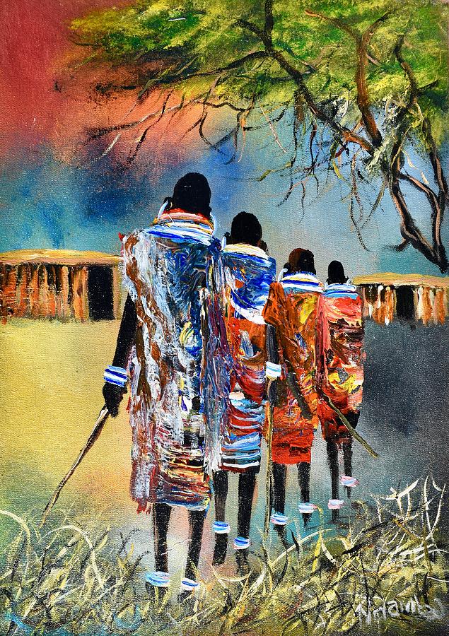 N-169 Painting by John Ndambo