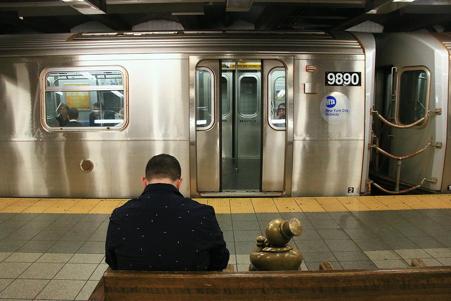 N Y C Subway Scene # 34 Photograph by Allen Beatty