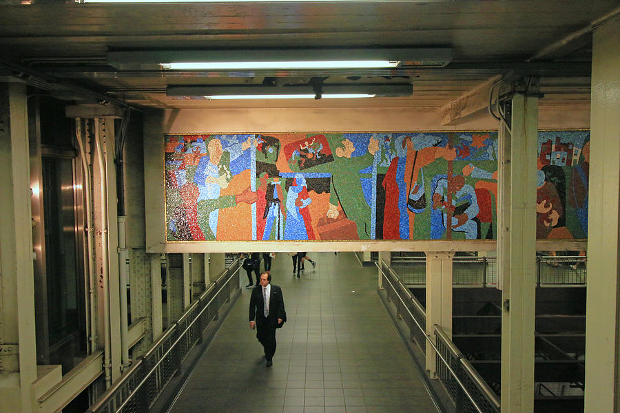N Y C Subway Scenes # 45 Photograph by Allen Beatty