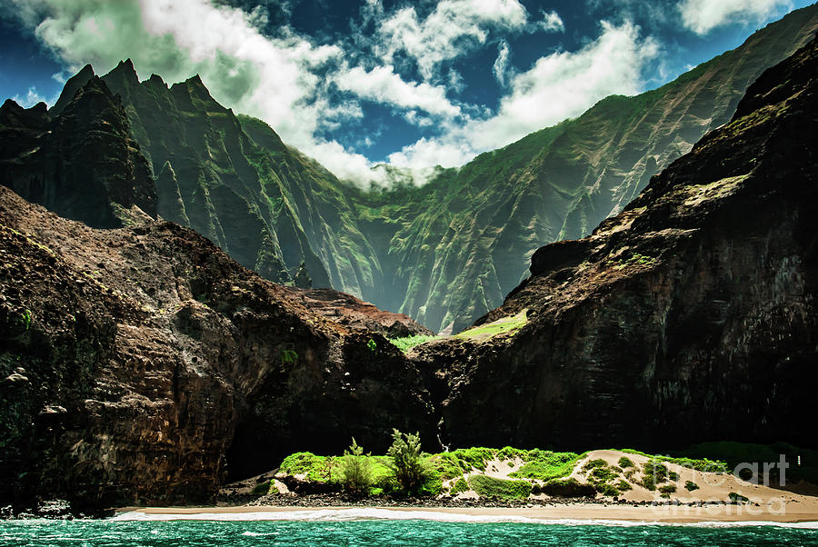 Na Pali Coast Cathedral Peaks #4 Photograph by Blake Webster