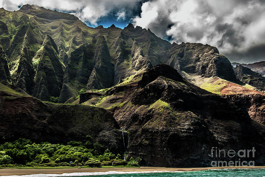 Na Pali Coast Cathedral Peaks #9 Photograph by Blake Webster