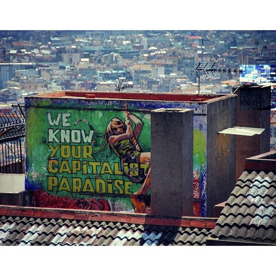 Barcelona Photograph - ♤
a Statement On The Rooftop by Urban Artworkz