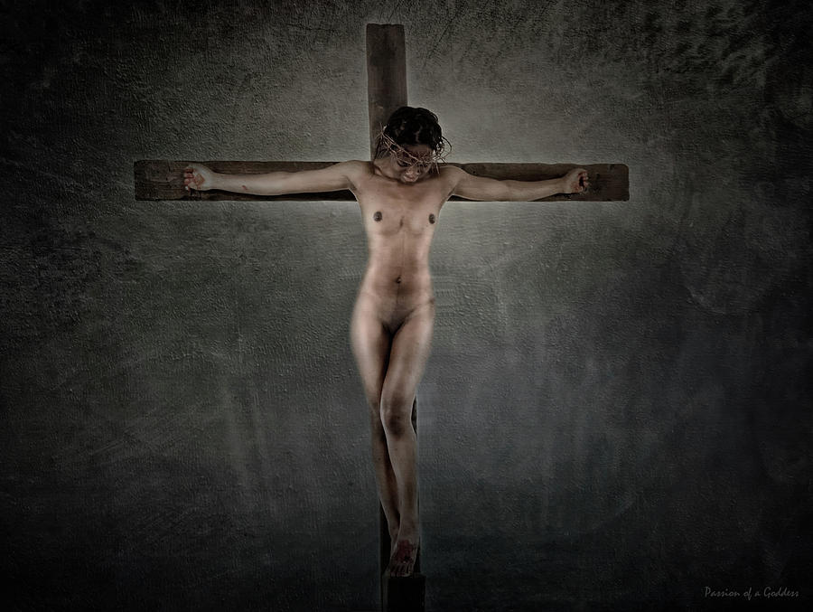 Female Nude Crucifixion