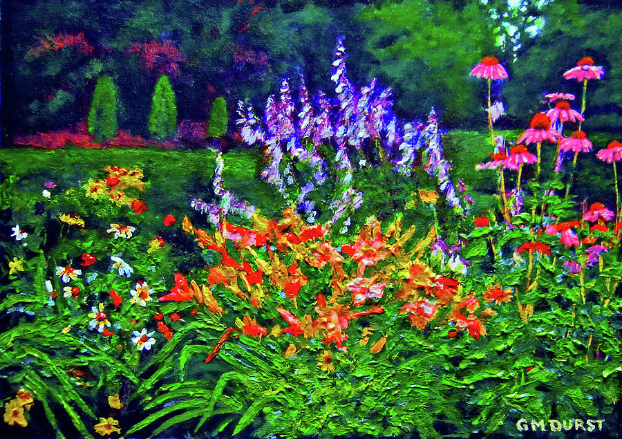 Flower Painting - Nadines Garden by Michael Durst