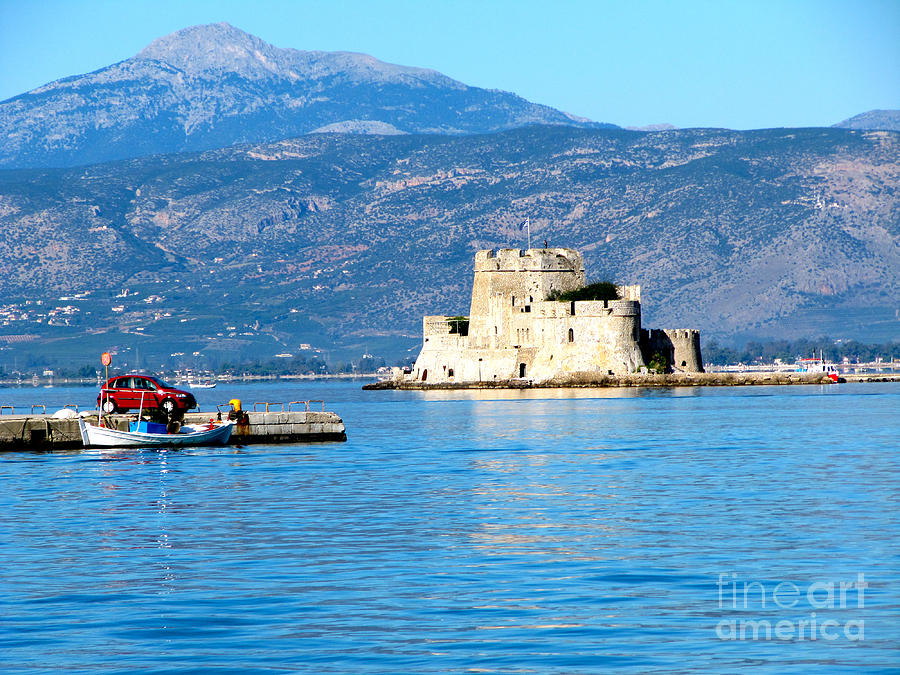 Naflion Greece Harbor Fortress Photograph by Phyllis Kaltenbach