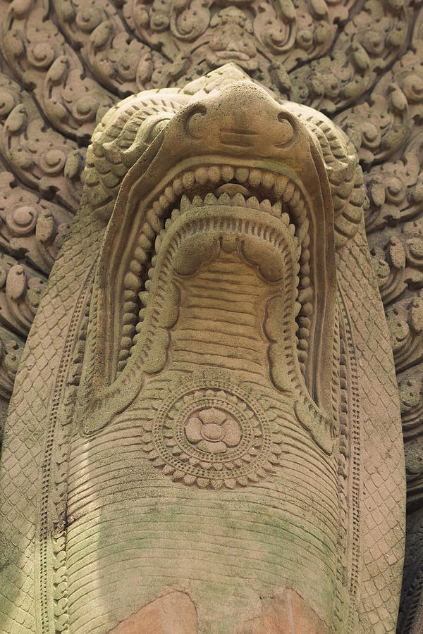 Naga Statue at Angkor Photograph by Georgia Clare