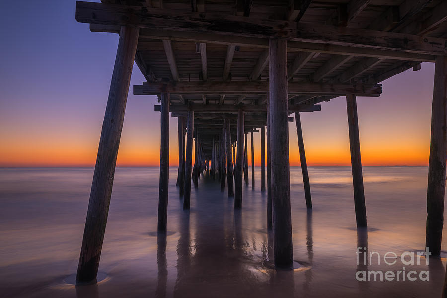 Nags Head Pier Sunrise Photograph by Michael Ver Sprill