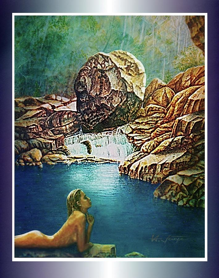 Naiad - The Water Nymph Painting by Hartmut Jager