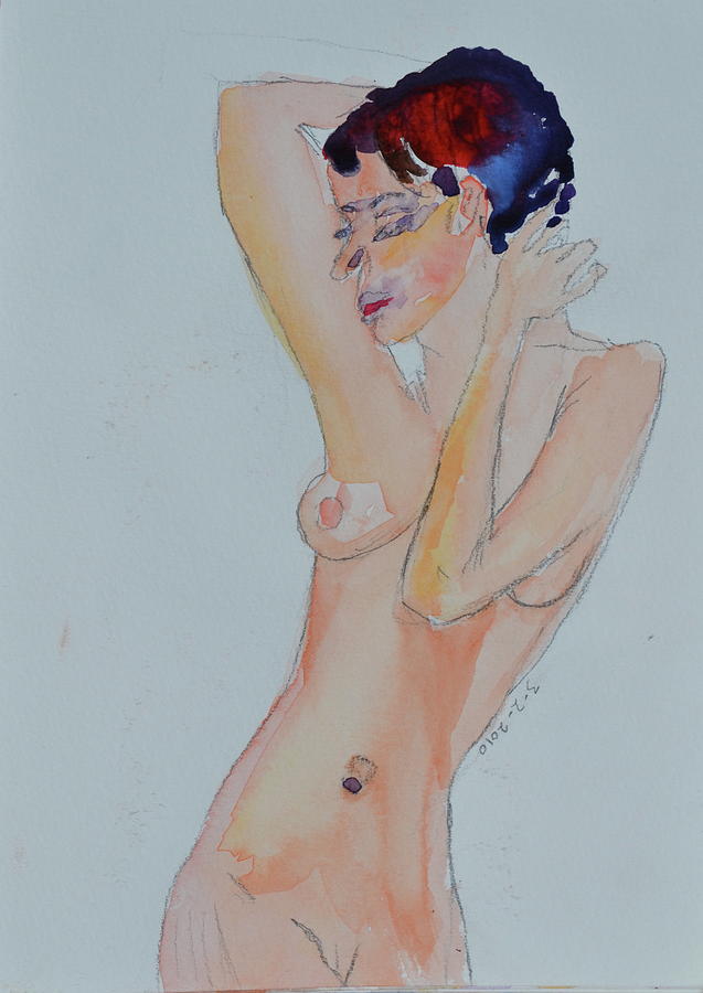 Naked Noelle Painting by Beverley Harper Tinsley