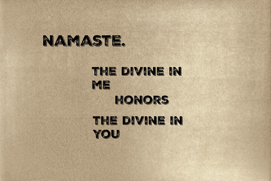 Inspirational Photograph - Namaste #2 by Joseph S Giacalone