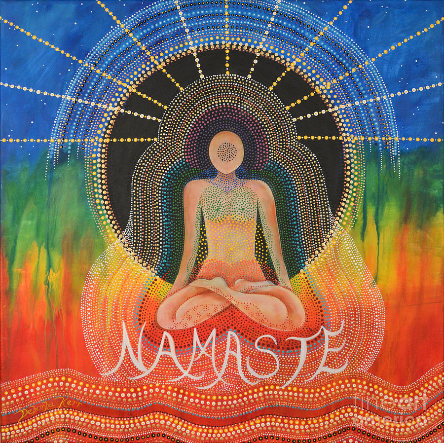 Namaste Painting by Deborha Kerr
