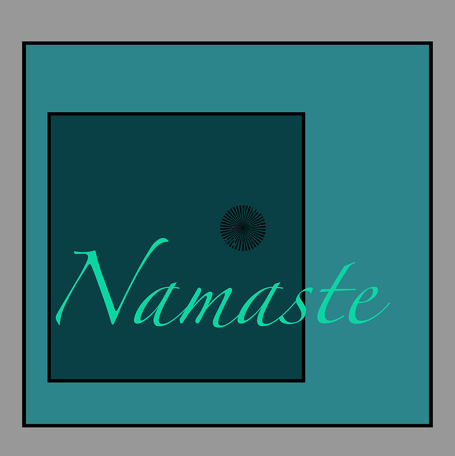 Namaste In Blue Digital Art by Kandy Hurley