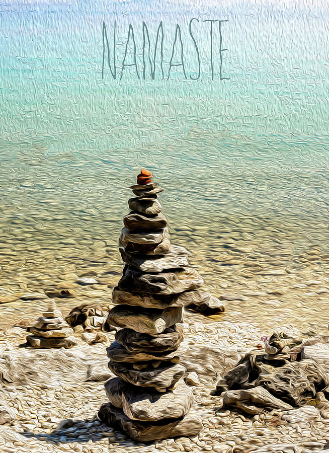 Namaste Zen Rocks Photograph