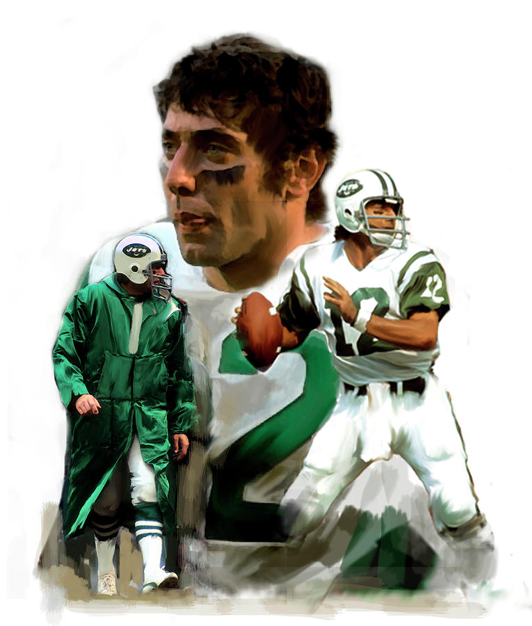 Namath Joe Namath Painting by Iconic Images Art Gallery David Pucciarelli