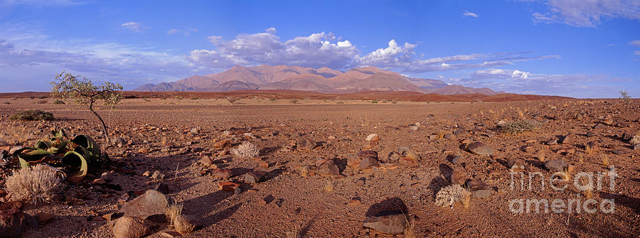 Namibia Brandberg panoramic view Photograph by Warren Photographic