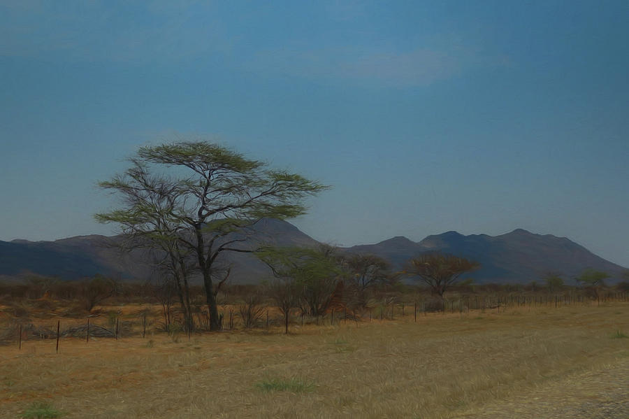Namibia Landscape Digital Art by Ernest Echols