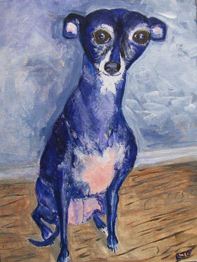 Dog Painting - Nana by Barbara Giordano